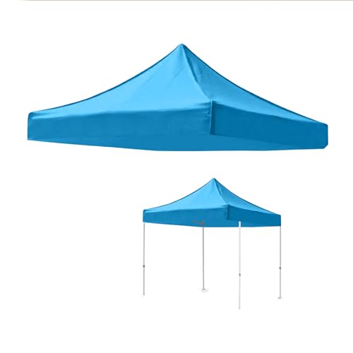 Aartner Pavillon Ersatzdach 3x3 Meter, Wasserdicht Klappbar Standmarkise, Oxford-Stoff Pavillon Ersatzdach, Mit Luftlöchern ideal für Gartenlauben (Blau) von Aartner