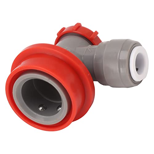 5/16 Zoll Double Tight, Push in Quick Connector Adapter Duotight Push in Fitting Ball Lock Quick Disconnect Push in Fitting Ball Lock Quick Disconnect KL20756 (Rotes Gas) von Aatraay