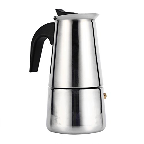 Edelstahl-Herd-Espresso-Kaffeemaschine, 100 Ml/200 Ml/300 Ml/450 Ml, Espressokanne, Moka-Kanne, Kaffeemaschine, Herd, Heimbüro (200ml) von Aatraay
