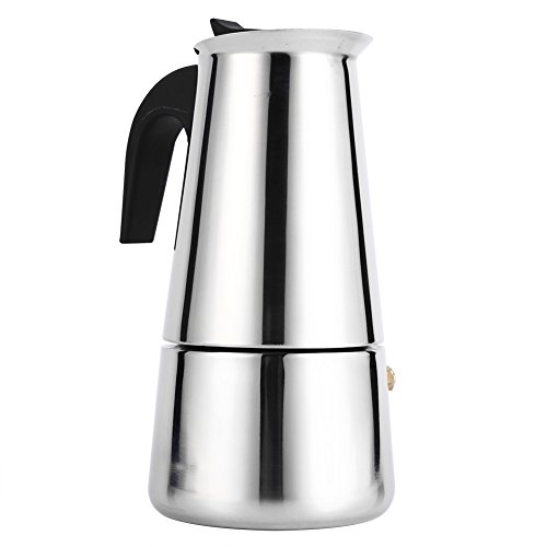 Edelstahl-Herd-Espresso-Kaffeemaschine, 100 Ml/200 Ml/300 Ml/450 Ml, Espressokanne, Moka-Kanne, Kaffeemaschine, Herd, Heimbüro (300ml) von Aatraay