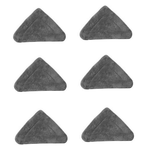 6 x 360° drehbare, verstellbare Reinigungsmopp-Ersatzköpfe, dreieckige Mikrofaser-Wischmoppköpfe, Tuch, wiederverwendbarer Drehmopp, dreieckiger Reinigungsmopp, Heim-Hartholzboden-Moppköpfe 6 x 360° drehbare, verstellbare Reinigungsmopp-Ersatzköpfe, dreieckige Mikrofaser-Wischmoppköpfe, Tuch, wiederverwendbarer Drehmopp, dreieckiger Reinigungsmopp, Heim-Hartholzboden-Moppköpfe von Aayahakawa