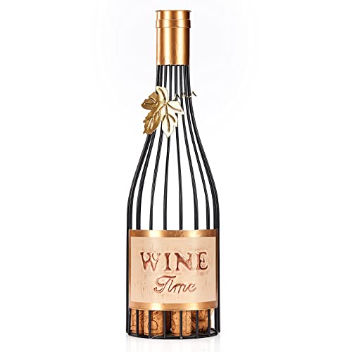Aayla Weinzeit-Flaschenkorkenhalter, Weinkorkensammler, Geschenk für Weinliebhaber, zum Dekorieren von Haus und Küche (Draht-Champagner) von Aayla