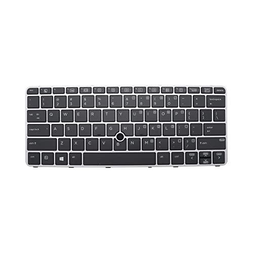 6037B0113601 826630-001 826630-B31 Tastatur für HP Elitebook 725 G3 G4 820 G3 G4 828 G4 Tastatur 826631-001 815391-001 Hintergrundbeleuchtung US von Abakoo