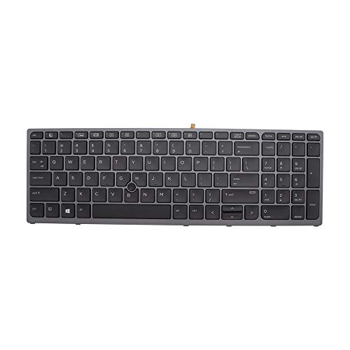 HP Zbook 15 G3 G4 17 G3 G4 Tastatur mit Hintergrundbeleuchtung Pointer US 848311-001 PK131C31A00 von Abakoo