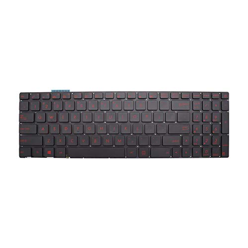 Tastatur für Asus G551 GL551 G552 GL552 G771 GL771 GL752 ZX50 G58 G741, Hintergrundbeleuchtung von Abakoo