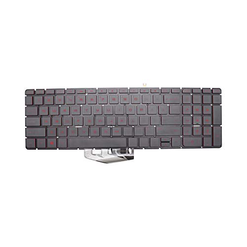 Tastatur für HP Omen 15T-AX000 15T-AX200 15-AX000 15-AX100 15-AX200 15-AX033DX 15-ax043dx 15-ax210nr 15-ax243dx 15-ax252nr Tastatur mit roter Hintergrundbeleuchtung US von Abakoo