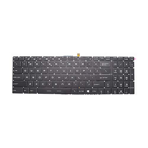 -Tastatur für MSI MS-1781 MS-16J1 MS-16J2 GS60 GE62 2QD 2QE 2QF GS70 GP62 GP72 GT72 GE72 GL62 GP60 mit Hintergrundbeleuchtung US von Abakoo