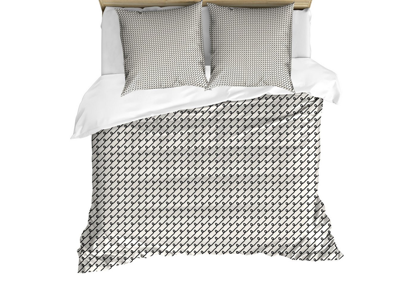 Abakuhaus Bettwäsche weicher Microfaserstoff Allergiker geeignet, kein Verblassen, Microfaser, Abstrakt Basic und Diagonal Knoten Abakuhaus Bettwäsche weicher Microfaserstoff Allergiker geeignet, kein Verblassen, Microfaser, Abstrakt Basic und Diagonal Knoten von Abakuhaus