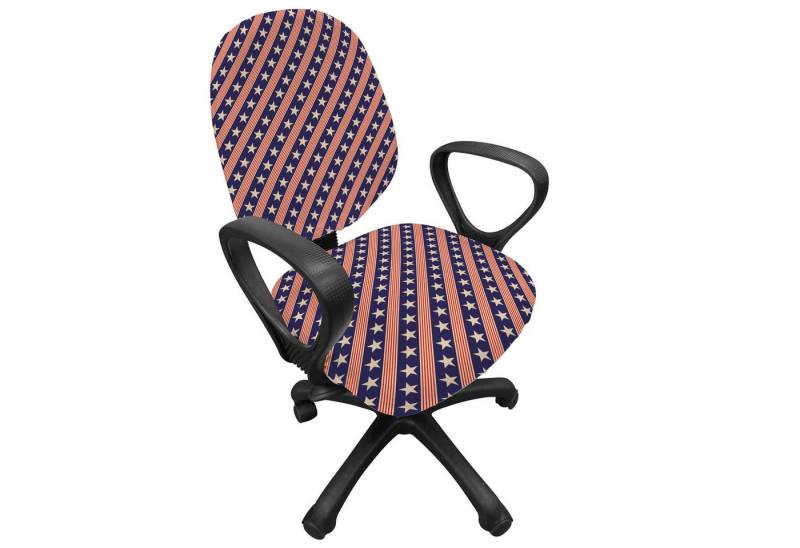 Abakuhaus Bürostuhlhusse dekorative Schutzhülle aus Stretchgewebe, Primitive Land Patriot Stern Abakuhaus Bürostuhlhusse dekorative Schutzhülle aus Stretchgewebe, Primitive Land Patriot Stern von Abakuhaus