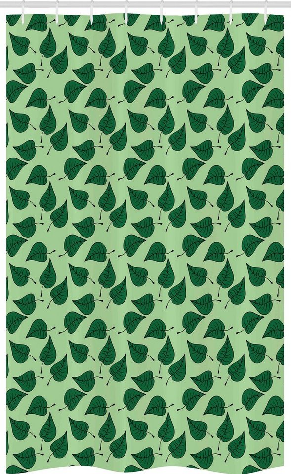 Abakuhaus Duschvorhang Badezimmer Deko Set aus Stoff mit Haken Breite 120 cm, Höhe 180 cm, Blätter Zusammensetzung der Natur von Abakuhaus