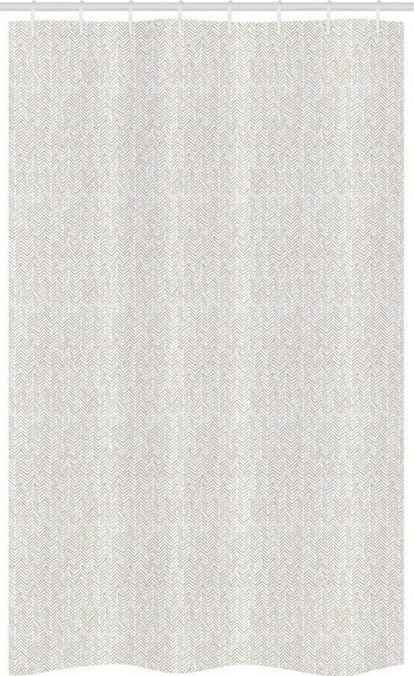 Abakuhaus Duschvorhang Badezimmer Deko Set aus Stoff mit Haken Breite 120 cm, Höhe 180 cm, Fischgräte Hand gezeichnet Hipster von Abakuhaus