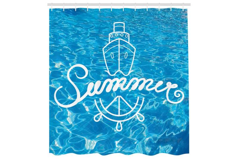 Abakuhaus Duschvorhang Moderner Digitaldruck mit 12 Haken auf Stoff Wasser Resistent Breite 175 cm, Höhe 180 cm, Pool-Party Sommer Plätschern des Wassers von Abakuhaus