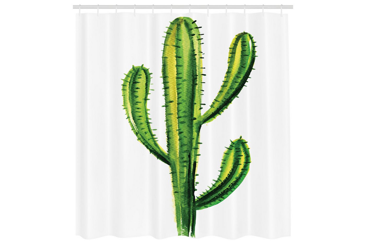 Abakuhaus Duschvorhang Moderner Digitaldruck mit 12 Haken auf Stoff Wasser Resistent Breite 175 cm, Höhe 180 cm, Wüste Mexican Cartoon Cactus Abakuhaus Duschvorhang Moderner Digitaldruck mit 12 Haken auf Stoff Wasser Resistent Breite 175 cm, Höhe 180 cm, Wüste Mexican Cartoon Cactus von Abakuhaus