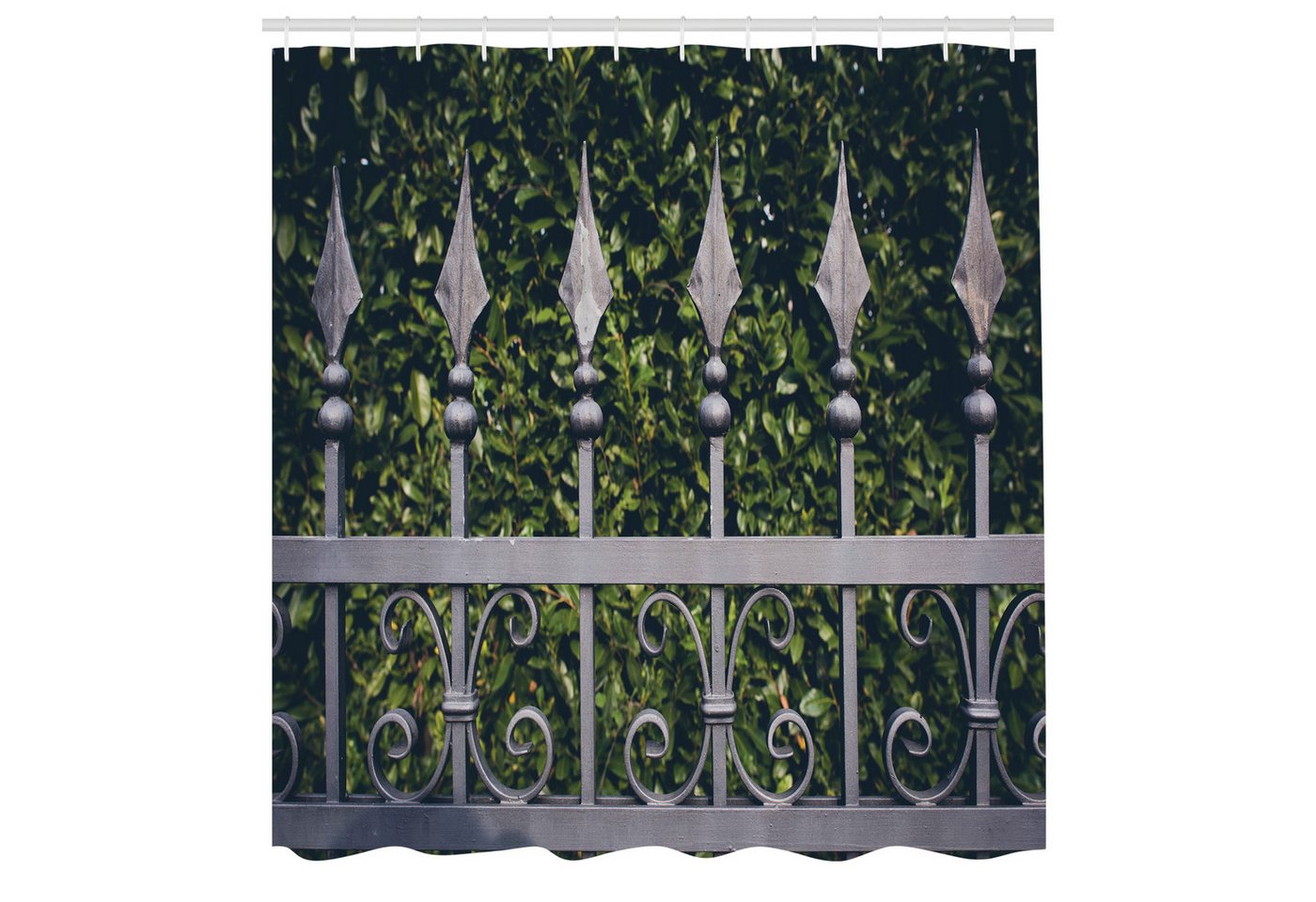 Abakuhaus Duschvorhang Moderner Digitaldruck mit 12 Haken auf Stoff Wasser Resistent Breite 175 cm, Höhe 180 cm, Zaun Outdoor Gartenzaun Foto von Abakuhaus