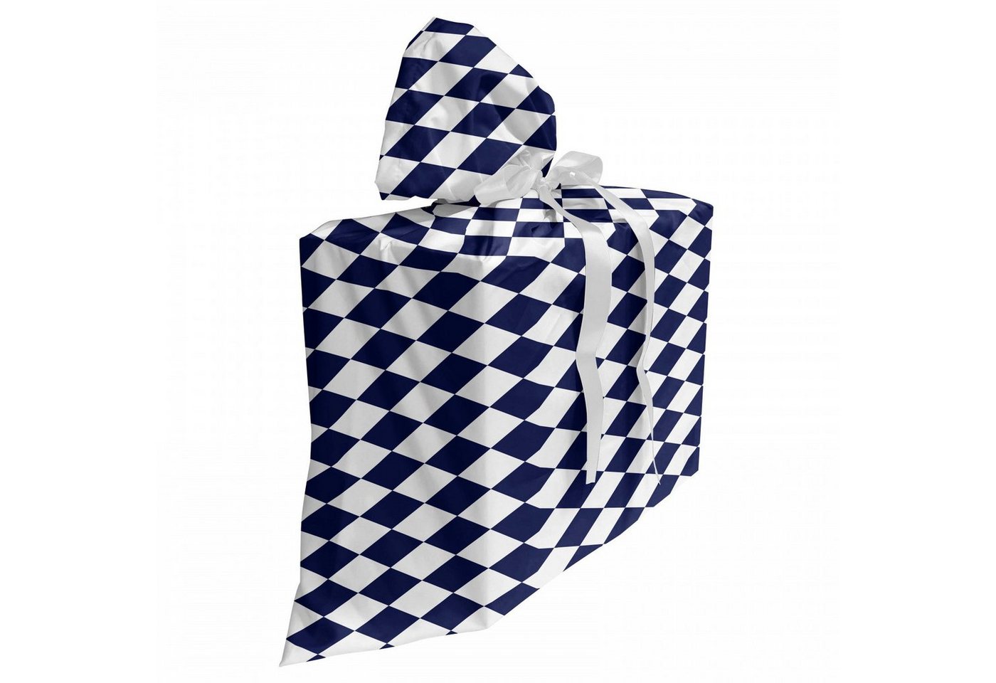 Abakuhaus Geschenkbox 3x Bändern Wiederbenutzbar, Blau Old Home Tile Inspired von Abakuhaus