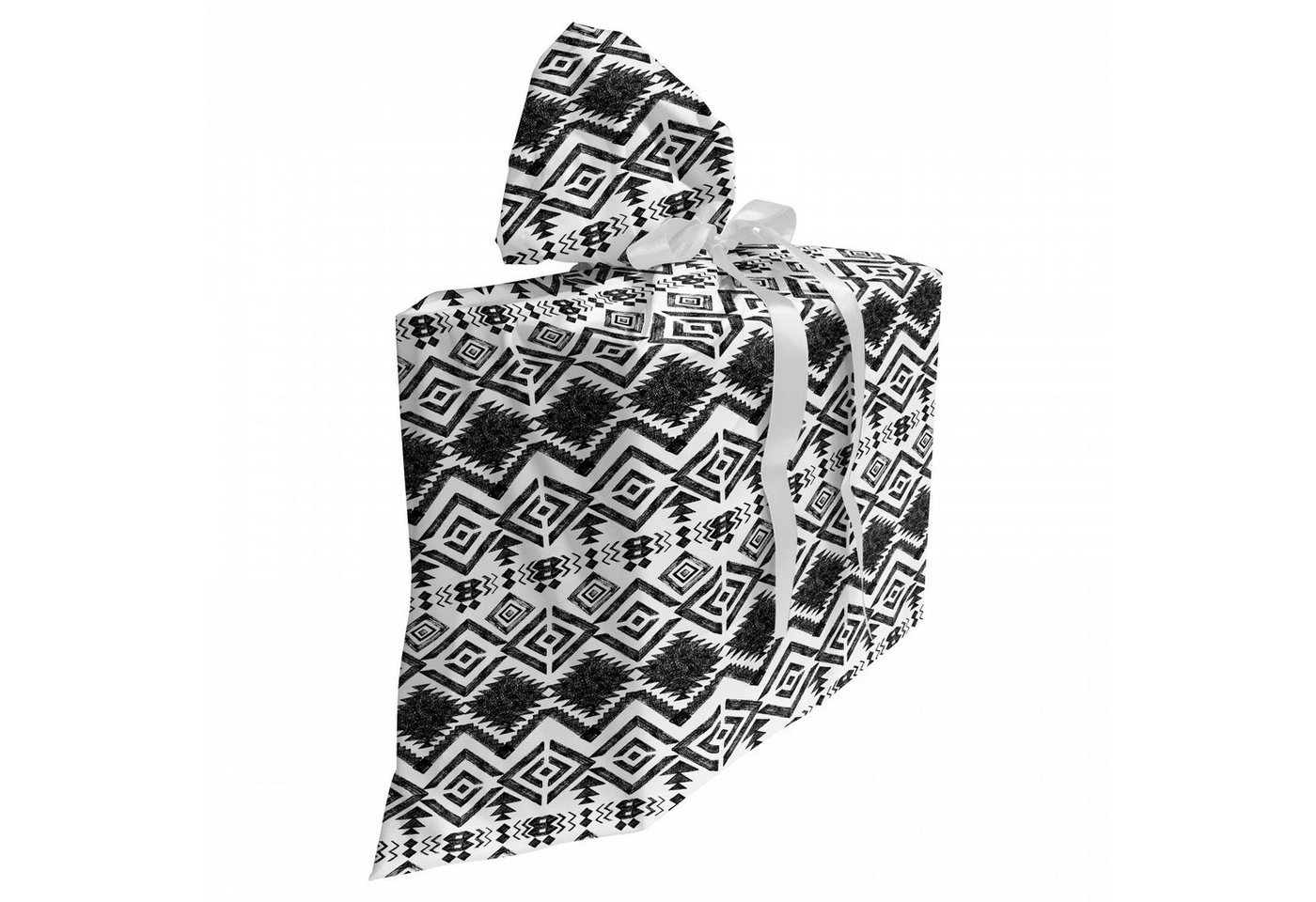 Abakuhaus Geschenkbox 3x Bändern Wiederbenutzbar, Geometrisch Hand gezeichnete Muster von Abakuhaus