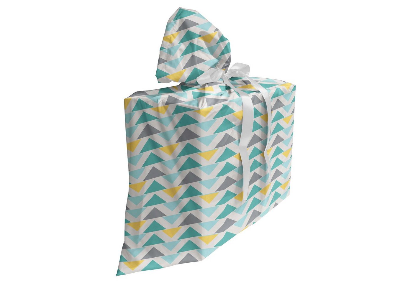 Abakuhaus Geschenkbox 3x Bändern Wiederbenutzbar, Geometrisch Chevron Retro Style von Abakuhaus