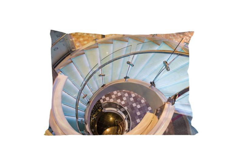 Abakuhaus Kissenbezüge Dekorativer Standard Size Gedruckter Kopfkissenbezug, (1 Stück), Die Architektur Treppe Städtische Treppen von Abakuhaus