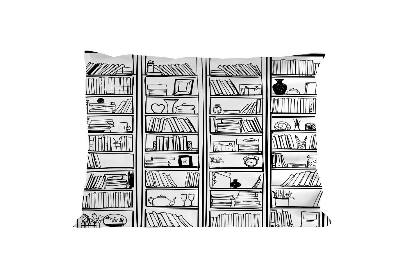 Abakuhaus Kissenbezüge Dekorativer Queen Size Gedruckter Kopfkissenbezug, (1 Stück), Hobby Bücherregal Wohnaccessoires Abakuhaus Kissenbezüge Dekorativer Queen Size Gedruckter Kopfkissenbezug, (1 Stück), Hobby Bücherregal Wohnaccessoires von Abakuhaus