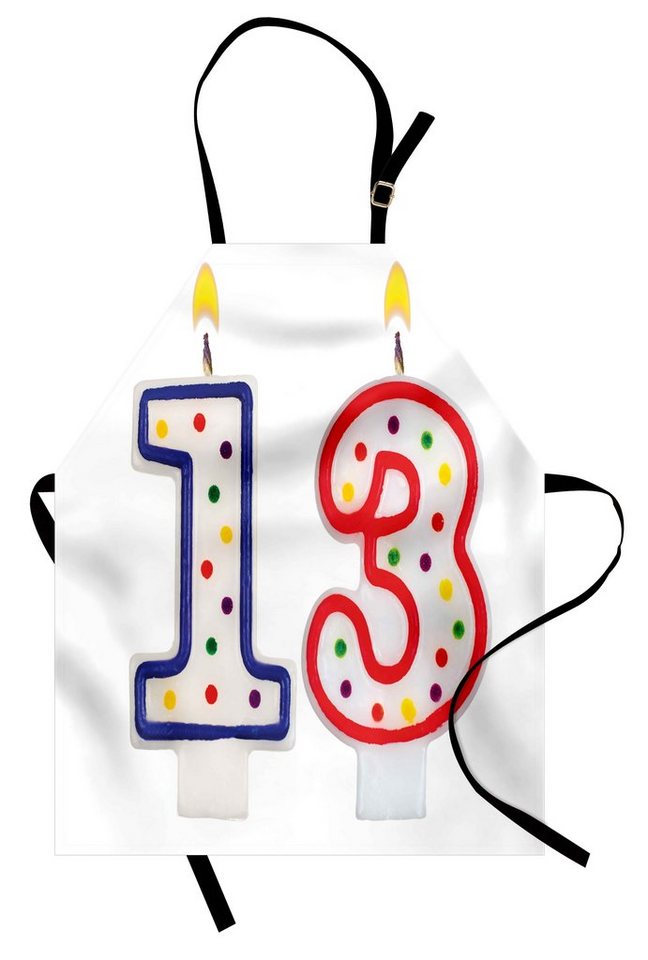 Abakuhaus Kochschürze Höhenverstellbar Klare Farben ohne verblassen, Geburtstag Kerzen 13 Abakuhaus Kochschürze Höhenverstellbar Klare Farben ohne verblassen, Geburtstag Kerzen 13 von Abakuhaus