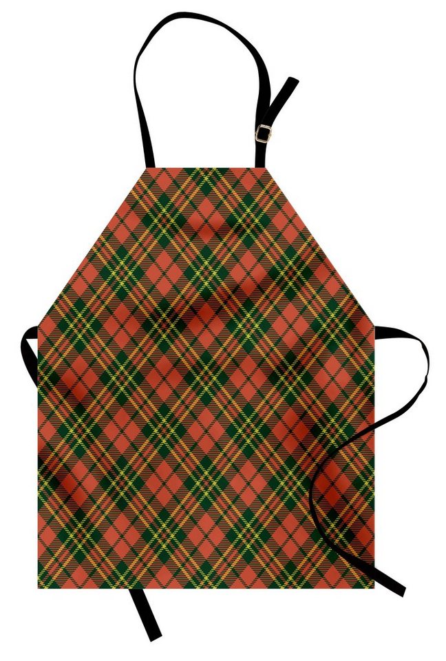 Abakuhaus Kochschürze Höhenverstellbar Klare Farben ohne verblassen, Kariert Irish Tartan Weihnachten von Abakuhaus