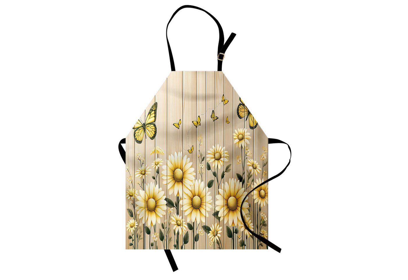 Abakuhaus Kochschürze Höhenverstellbar Klare Farben ohne verblassen, Rustikal Cottagecore Sonnenblumen Vibes von Abakuhaus