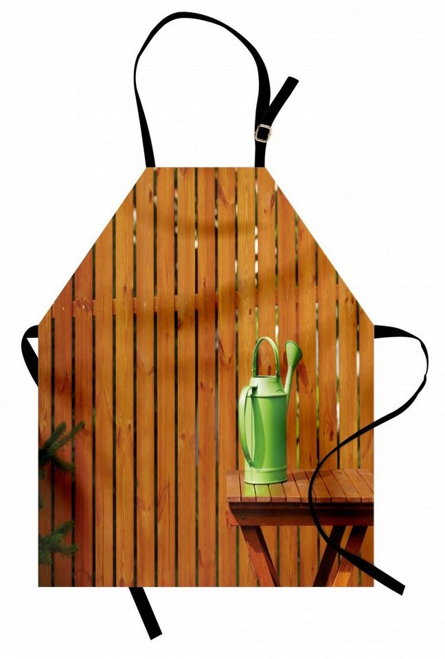 Abakuhaus Kochschürze Höhenverstellbar Klare Farben ohne verblassen, Zaun Gießkanne Gartentisch von Abakuhaus