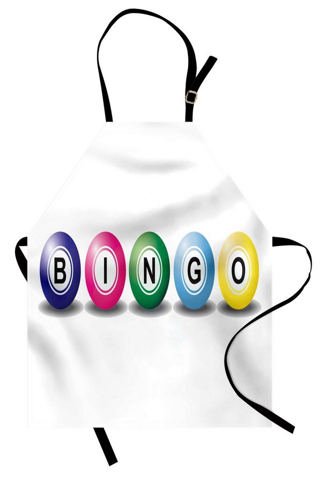 Abakuhaus Kochschürze Höhenverstellbar Klare Farben ohne verblassen, Bingo 3D Style Bunte Kugeln von Abakuhaus