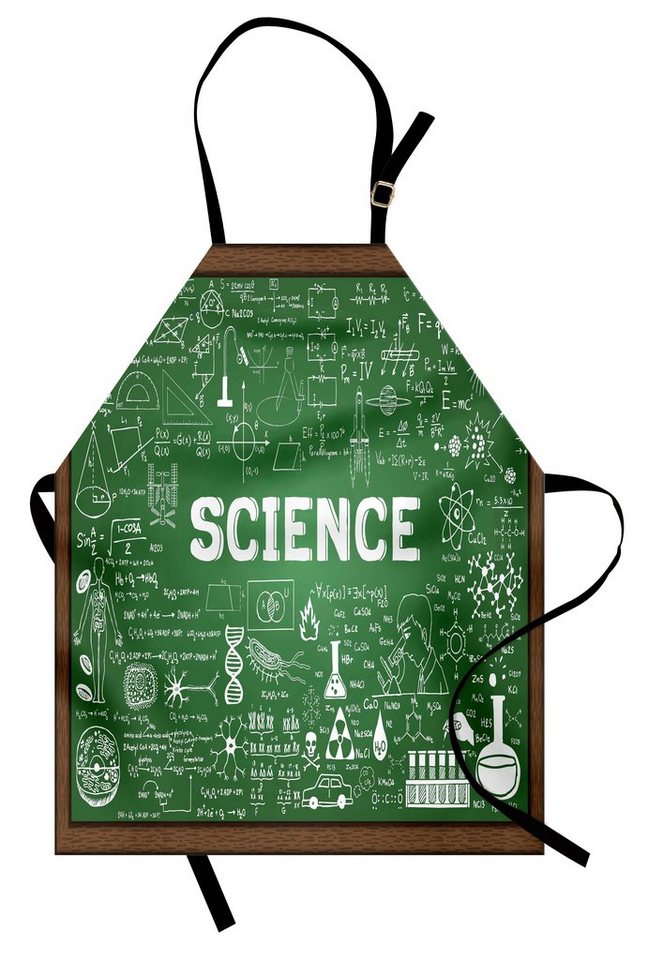 Abakuhaus Kochschürze Höhenverstellbar Klare Farben ohne verblassen, Biologie Wissenschaft Wort auf Tafel von Abakuhaus