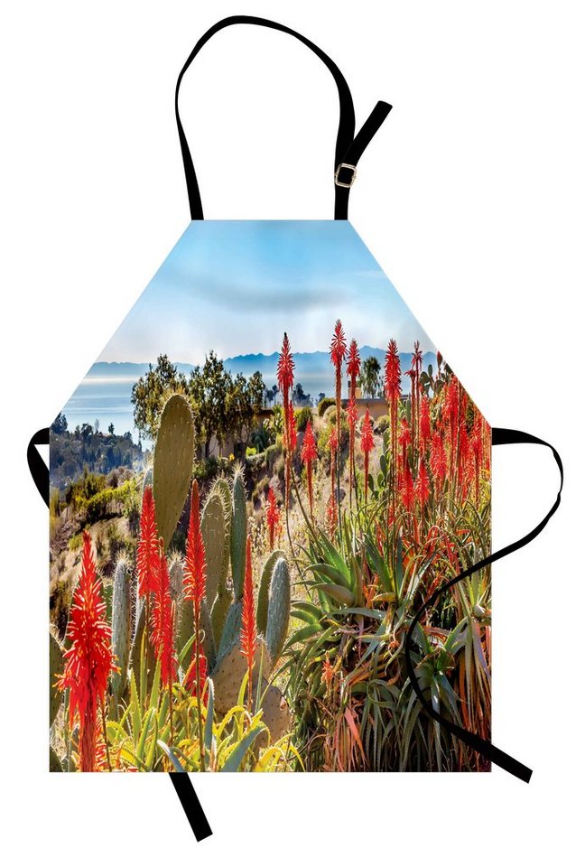 Abakuhaus Kochschürze Höhenverstellbar Klare Farben ohne verblassen, Kaktus Wüsten-Berg Foto von Abakuhaus