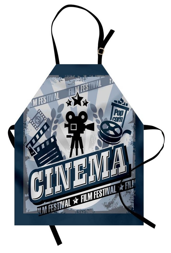 Abakuhaus Kochschürze Höhenverstellbar Klare Farben ohne verblassen, Kino Vintage Poster Abakuhaus Kochschürze Höhenverstellbar Klare Farben ohne verblassen, Kino Vintage Poster von Abakuhaus
