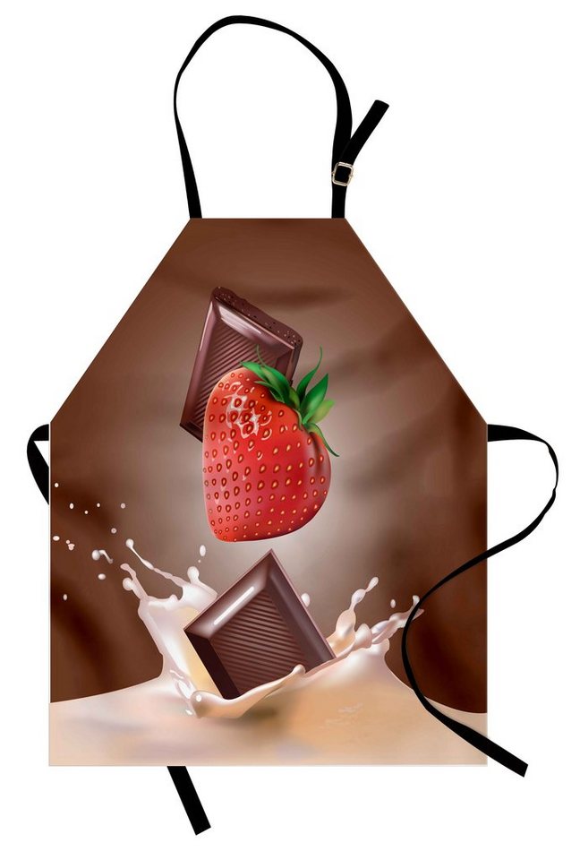 Abakuhaus Kochschürze Höhenverstellbar Klare Farben ohne verblassen, Obst Erdbeerschokolade von Abakuhaus