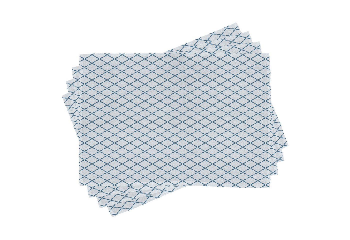 Abakuhaus Platzset Waschbare Stoff Esszimmer Küche Tischdekorations Digitaldruck, (4-teilig, 4-St., Set aus 4x), Gitter Lattice Wie Nostalgic von Abakuhaus