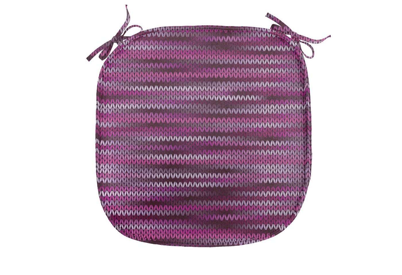 Abakuhaus Stuhlkissen Dekoratives wasserfestes Kissen mit Riemen für Küchensitze, Magenta Vintage Strickmuster Abakuhaus Stuhlkissen Dekoratives wasserfestes Kissen mit Riemen für Küchensitze, Magenta Vintage Strickmuster von Abakuhaus