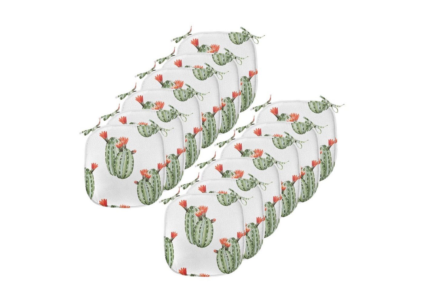 Abakuhaus Stuhlkissen Dekoratives wasserfestes Kissen mit Riemen für Küchensitze, Mexikaner Kaktus-Anlage Wüste von Abakuhaus
