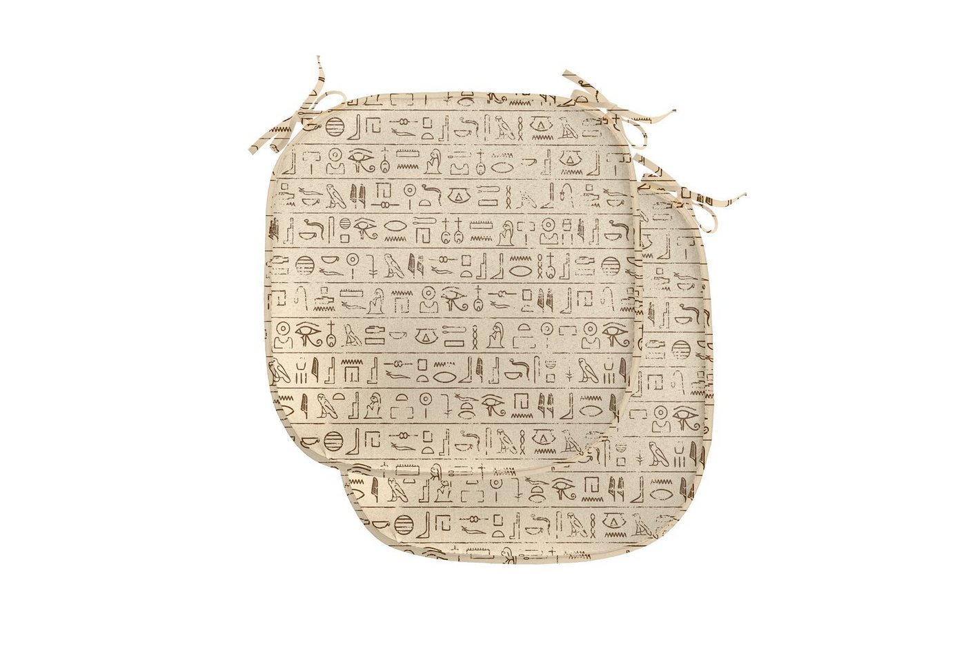 Abakuhaus Stuhlkissen Dekoratives wasserfestes Kissen mit Riemen für Küchensitze, ägyptisch Dated Hieroglyphics von Abakuhaus