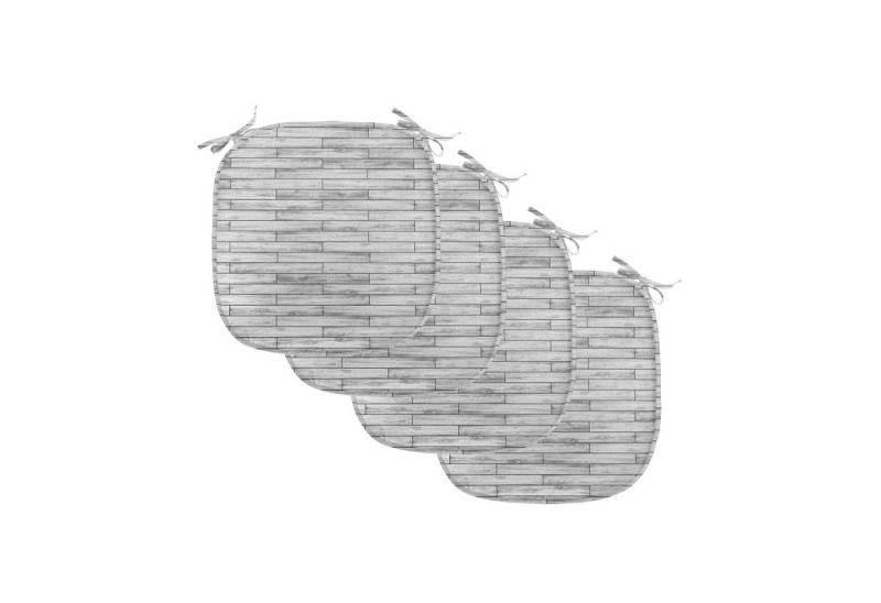 Abakuhaus Stuhlkissen Dekoratives wasserfestes Kissen mit Riemen für Küchensitze, rustikales Haus Parkett Holz Retro von Abakuhaus