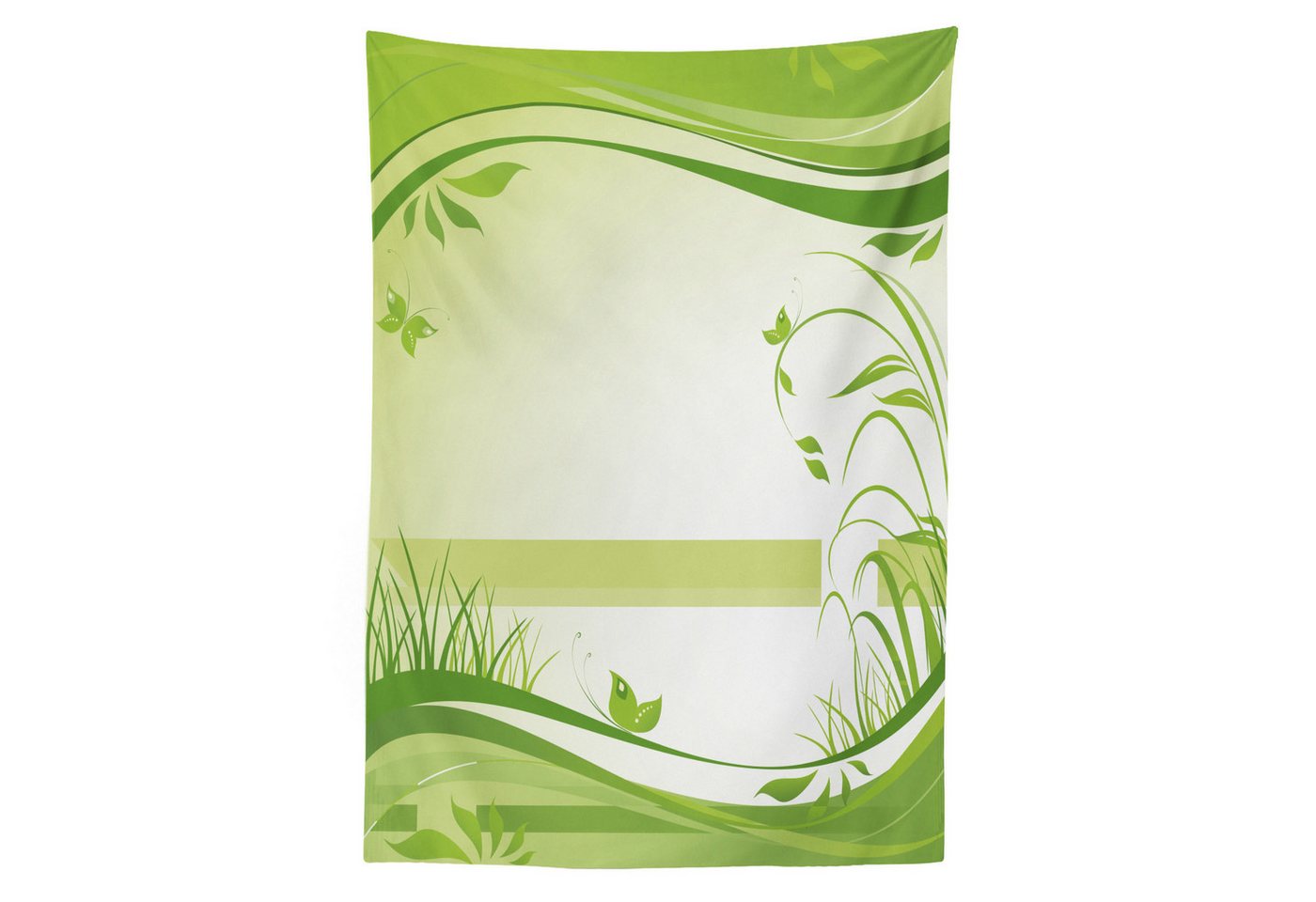 Abakuhaus Tischdecke Farbfest Waschbar Für den Außen Bereich geeignet Klare Farben, Grün Abstrakt Frische Natur von Abakuhaus