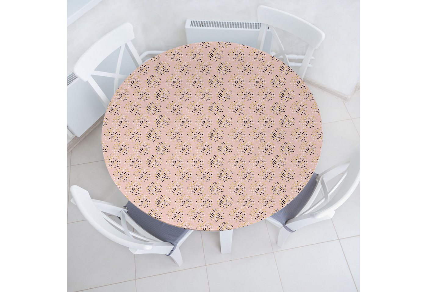 Abakuhaus Tischdecke Rundum-elastische Stofftischdecke, Abstrakt Botanische Spots Pattern Abakuhaus Tischdecke Rundum-elastische Stofftischdecke, Abstrakt Botanische Spots Pattern von Abakuhaus