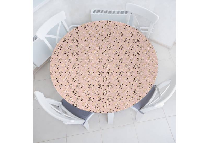 Abakuhaus Tischdecke Rundum-elastische Stofftischdecke, Abstrakt Botanische Spots Pattern von Abakuhaus