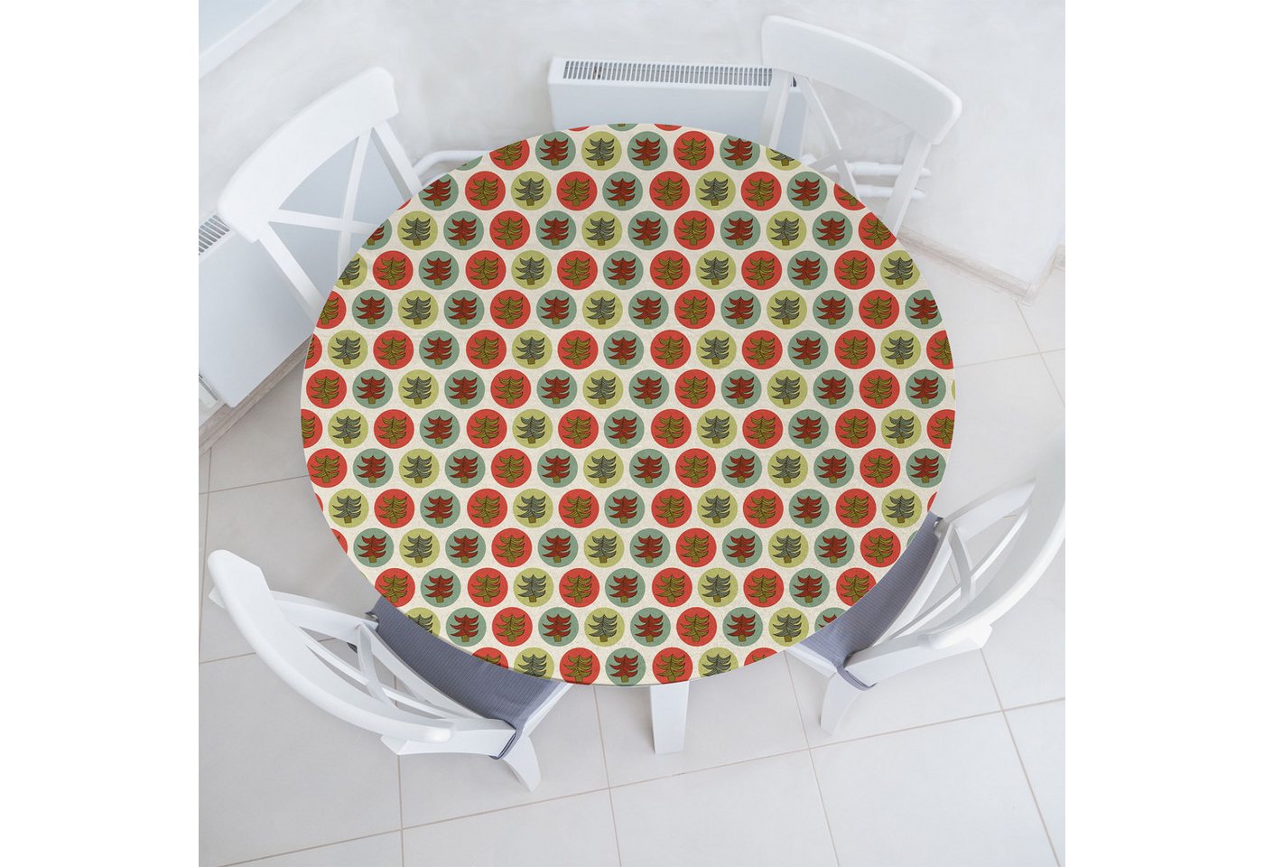 Abakuhaus Tischdecke Rundum-elastische Stofftischdecke, Baum Abstrakt Spruces Weihnachten Abakuhaus Tischdecke Rundum-elastische Stofftischdecke, Baum Abstrakt Spruces Weihnachten von Abakuhaus