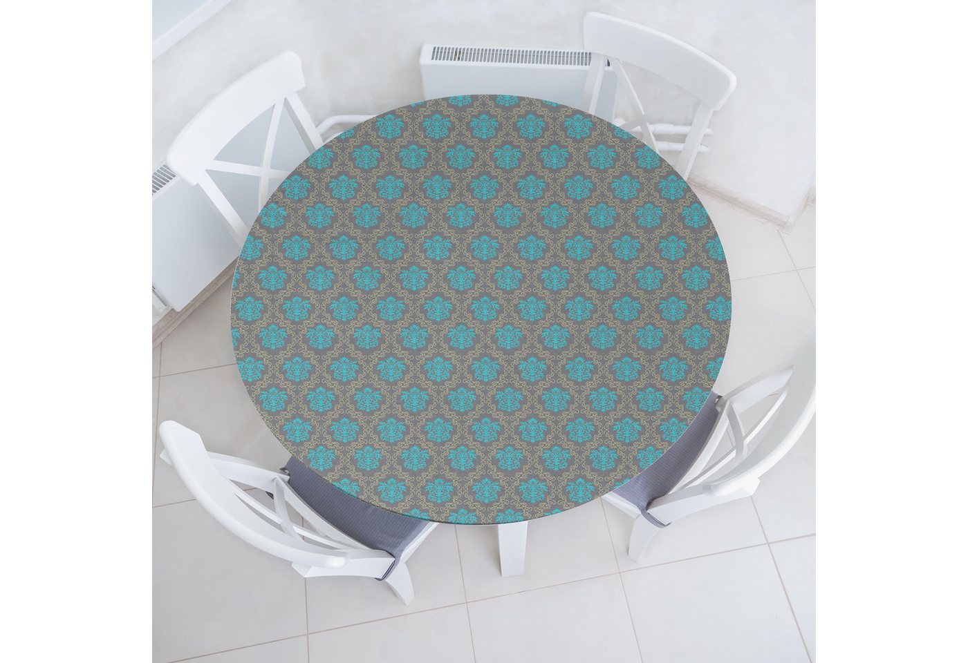 Abakuhaus Tischdecke Rundum-elastische Stofftischdecke, Damast Venetian Italienisch von Abakuhaus