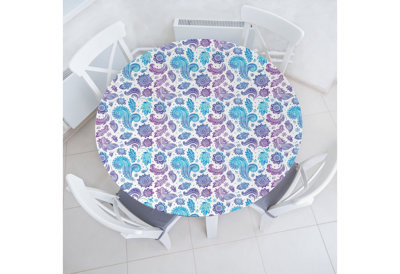 Abakuhaus Tischdecke Rundum-elastische Stofftischdecke, Jahrgang Bilder Aquarell Blumen Abakuhaus Tischdecke Rundum-elastische Stofftischdecke, Jahrgang Bilder Aquarell Blumen von Abakuhaus