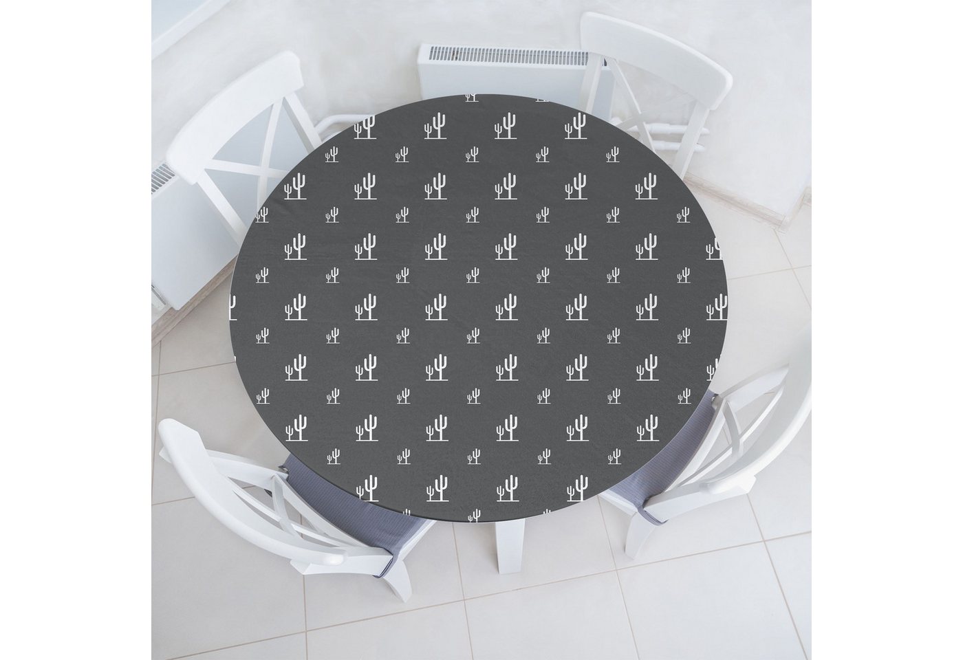 Abakuhaus Tischdecke Rundum-elastische Stofftischdecke, Kaktus Einfache Minimalist Pflanzen von Abakuhaus