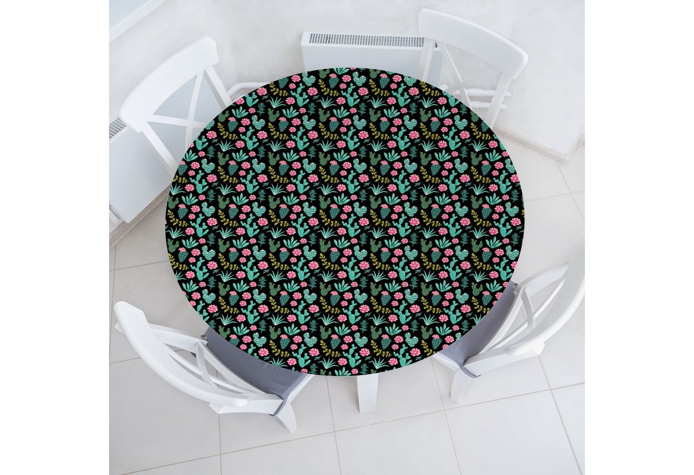 Abakuhaus Tischdecke Rundum-elastische Stofftischdecke, Kaktus Wüste Blumenhausgarten Abakuhaus Tischdecke Rundum-elastische Stofftischdecke, Kaktus Wüste Blumenhausgarten von Abakuhaus