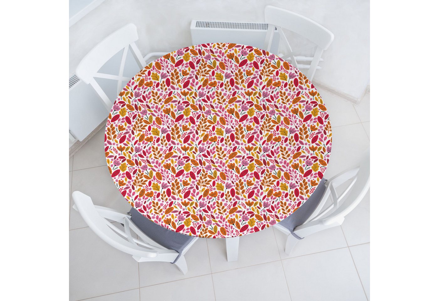 Abakuhaus Tischdecke Rundum-elastische Stofftischdecke, Natur Buntes Laub von Abakuhaus