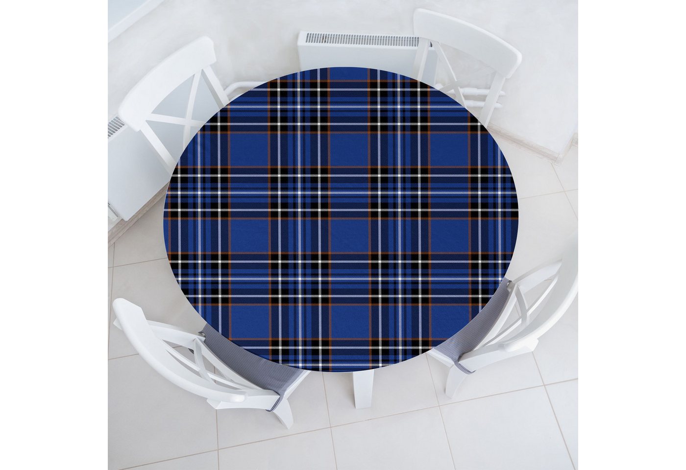 Abakuhaus Tischdecke Rundum-elastische Stofftischdecke, Plaid Aufwändige Vivid Scottish von Abakuhaus
