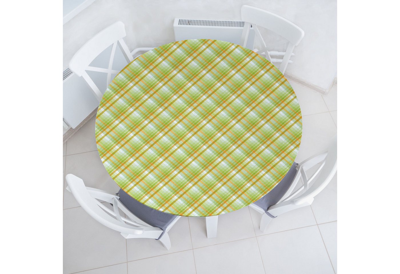 Abakuhaus Tischdecke Rundum-elastische Stofftischdecke, Plaid Schottisches Tartan-Motivmuster von Abakuhaus