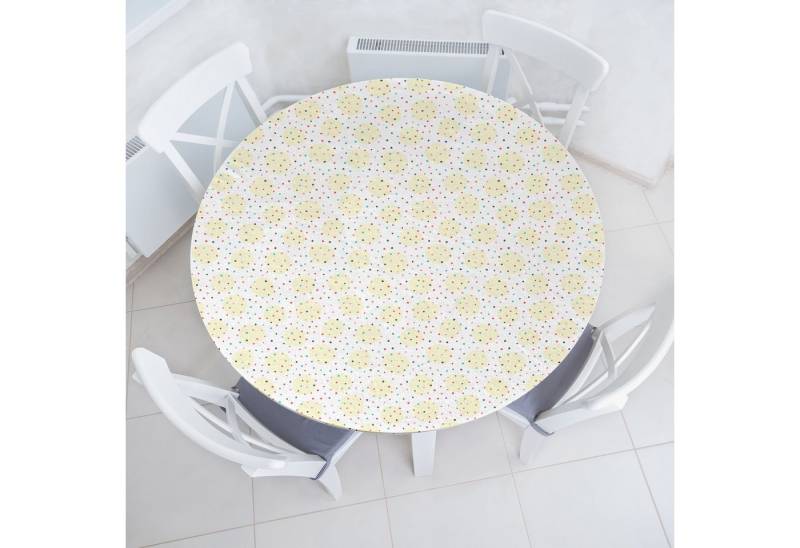 Abakuhaus Tischdecke Rundum-elastische Stofftischdecke, Tupfen Bunte Zufällige Spots von Abakuhaus