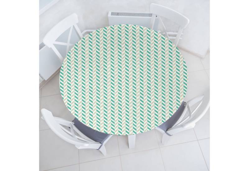 Abakuhaus Tischdecke Rundum-elastische Stofftischdecke, Winkel Herringbone Frühling von Abakuhaus